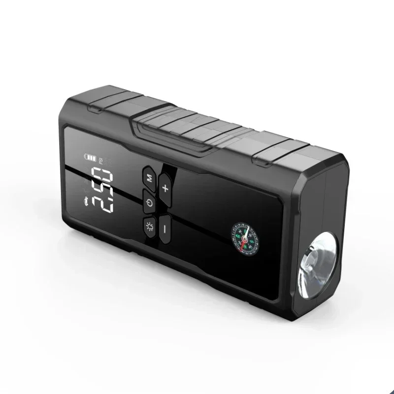 Car Jump Starter Air Pump Power Bank Lighting Portable Air Compressor 4 In 1 Cars Battery Starters Starting Auto Tyre Inflator