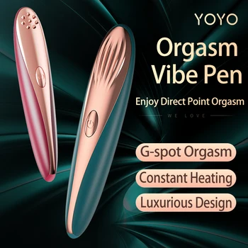 Portable Pen Vibrators Bullet Vibrators For Women dildo Clitoris Stimulator Sex toys for adults 18 Auto Heating USB Rechargeable 1