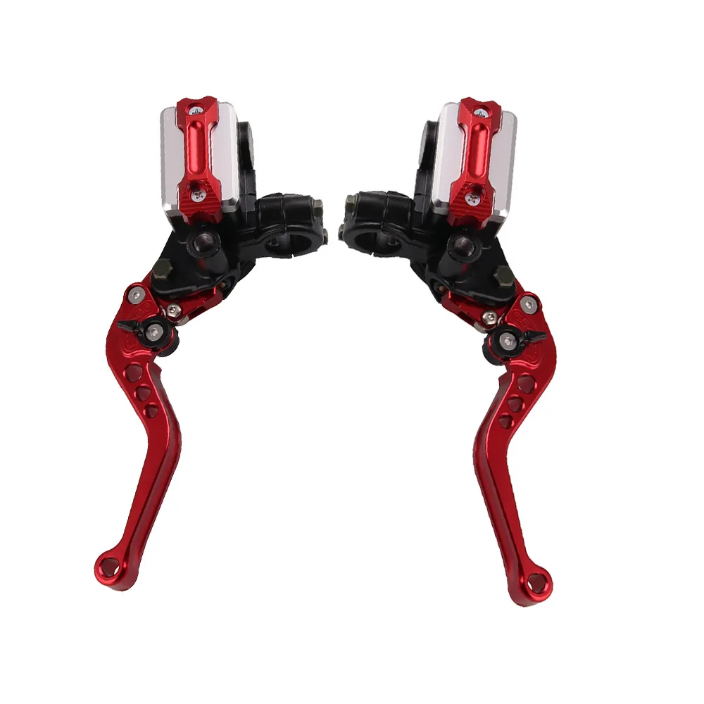 

1Pair 22mm Motorcycle Roller Adjustment Brake Clutch Levers Universal CNC Handlebar Hydraulic Pump