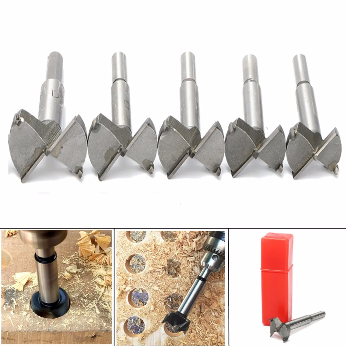 1pcs Wood Drill Bits Hole Saw Cutter Drill Bit Set For Woodworking Self Centering Wood Cutter Tool 16mm 40mm 50mm