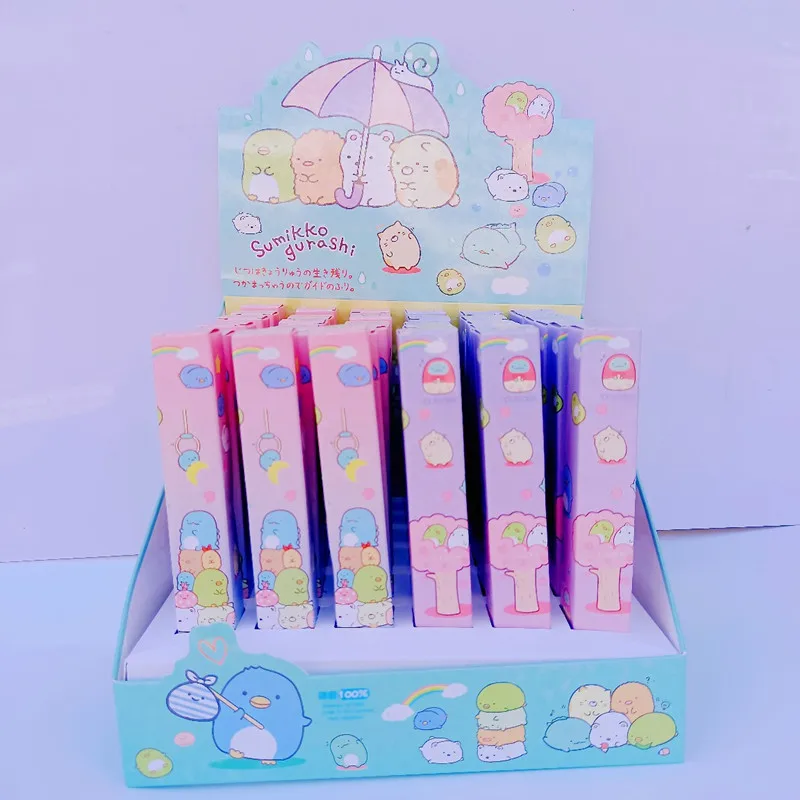 

36 pcs/lot Kawaii Sumikko Gurashi Press Gel Pen Cute 0.5mm Black Ink Signature Pens Promotional Gift Stationery School Supplies