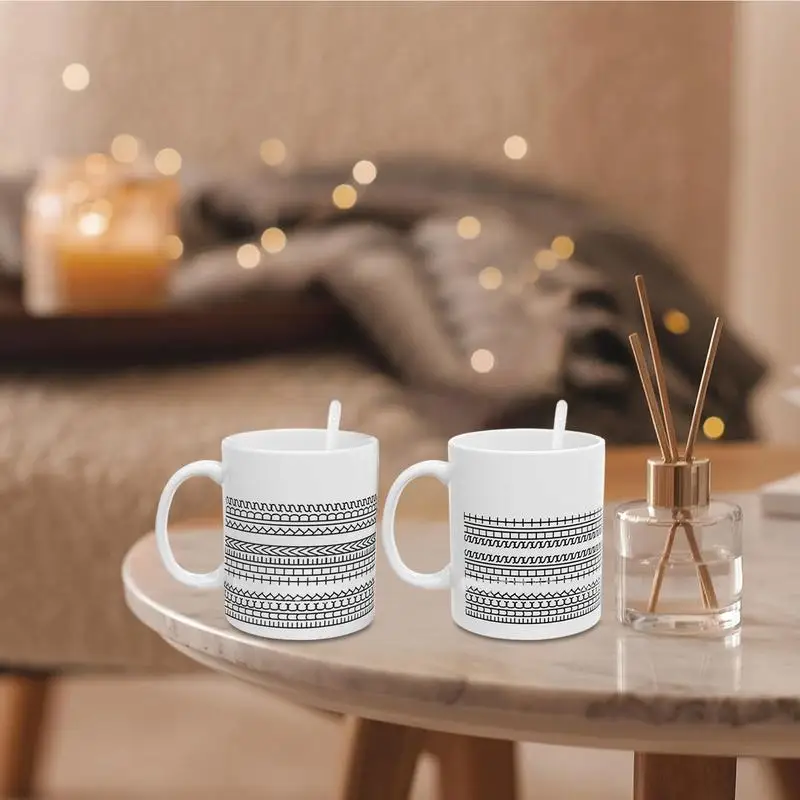 Creative Information Ceramic Coffee Mug Funny unique mug for friends family and coworkers Modern Coffee Lover Cup Gift