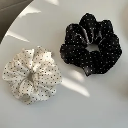 Elegant Minimalist Silk - Inspired Hair Scrunchies - Set of 2 (2Pcs)
