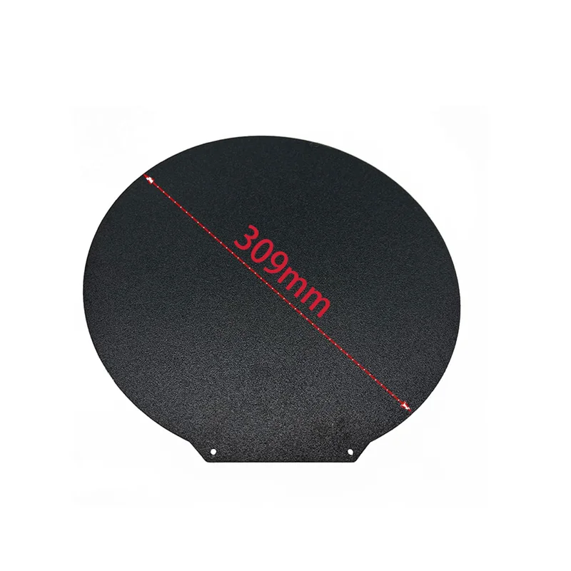 Für Flsun V400 PEI-Bauplatte Durchmesser 309mm Doppelseitig Texturiertes PEI+Glattes PEO/PET Flexibles Federstahlblech Magnetisches Heizbett – Detail 7