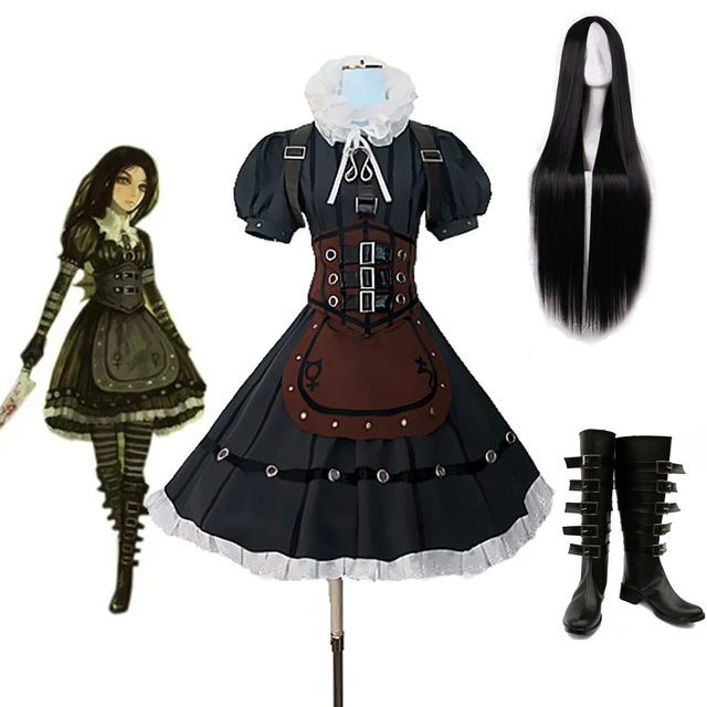 New Alice Madness Returns Cosplay Costume Alice Steam Dress Outfit  Halloween Party Costumes for Women Free Shipping - AliExpress