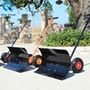 Wheeled Snow Shovel Pusher Efficient Heavy Duty Multi Angle Metal Sleigh Shovel Snow Plow for Park Doorway Walkways Driveway Car 3