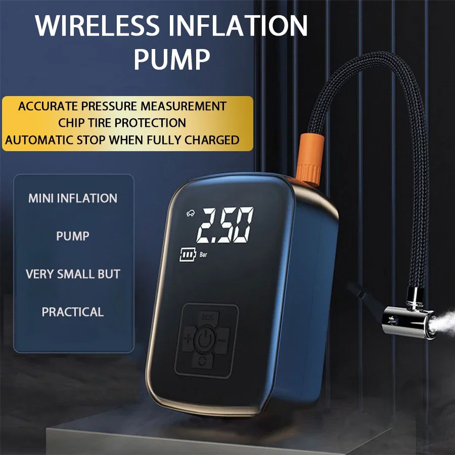 Air Compressor Pump Wireless Electric Car Tire Inflator For Motorcycle Bicycle Boat AUTO Tyre Balls