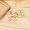 5Pcs Stainless Steel Chic Letter S Buckle 18k Gold Spring Lobster Clasps Necklace Hooks Bracelets Connectors DIY Jewelry Making 4
