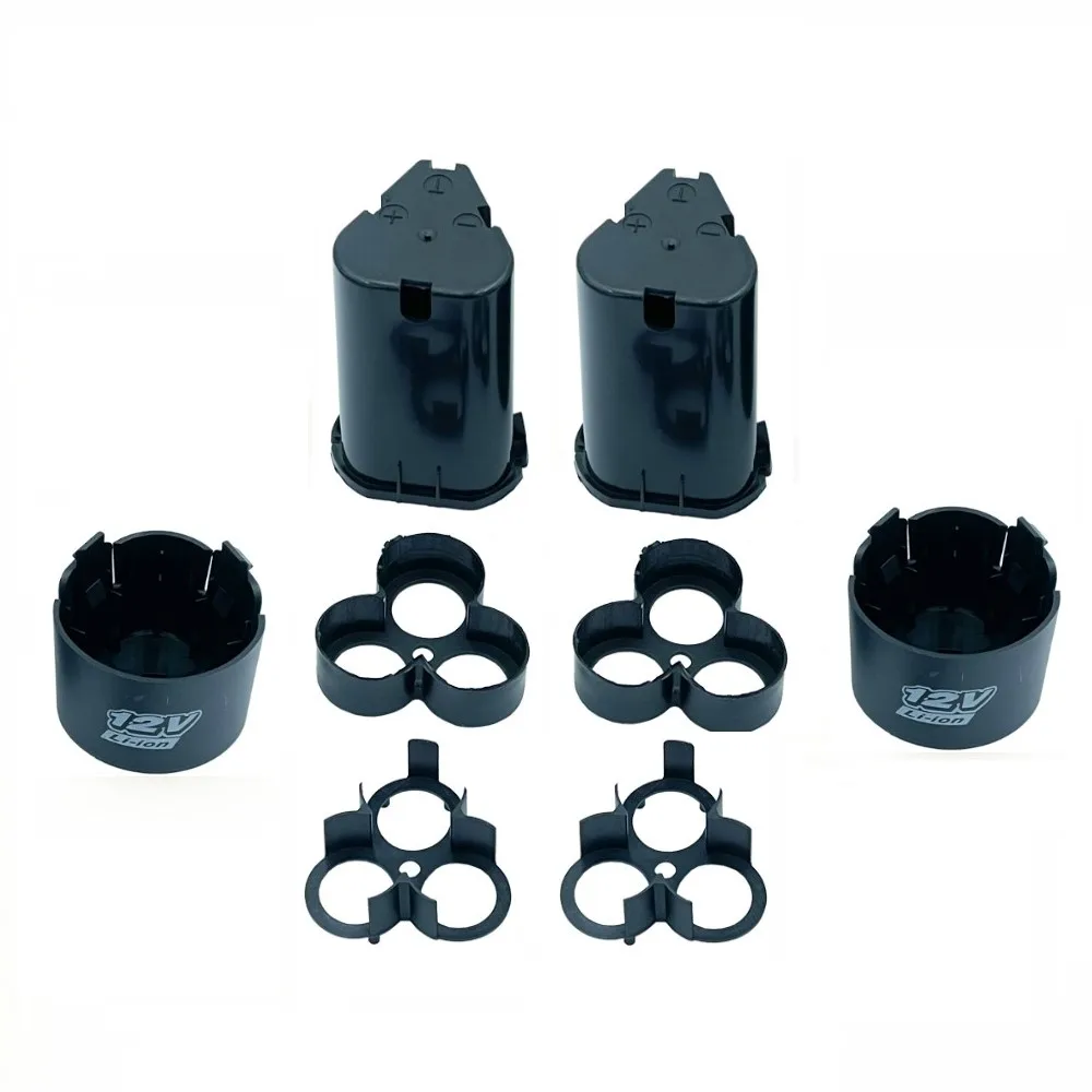 

2 Set 3 Cell Li-Ion Battery Packs Plastic Case For Electric Drill Screwdriver 12V Lithium Battery Power Tools Accessories