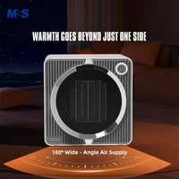 Портативный электрический обогреватель MSS для домашнего стола - керамический нагрев PTC, интеллектуальный вентилятор теплого горячего воздуха, необходимый для зимы, вилка стандарта ЕС/США/Великобритании — изображение 4