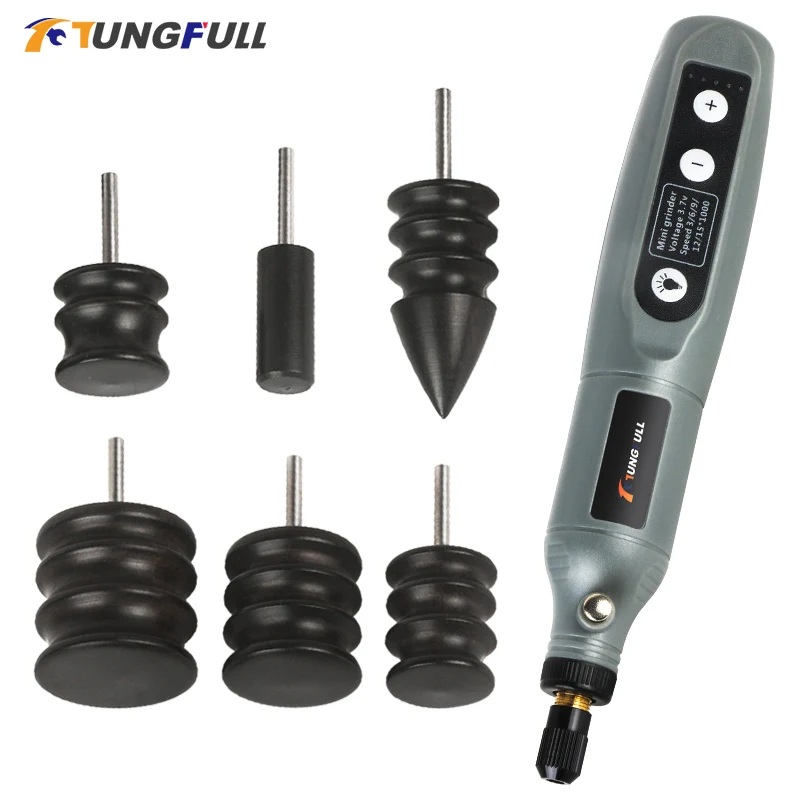 Leather Edge Grinding Machine Leather Polishing Machine Craft Tools Kit Sandalwood Grinding Wood Head