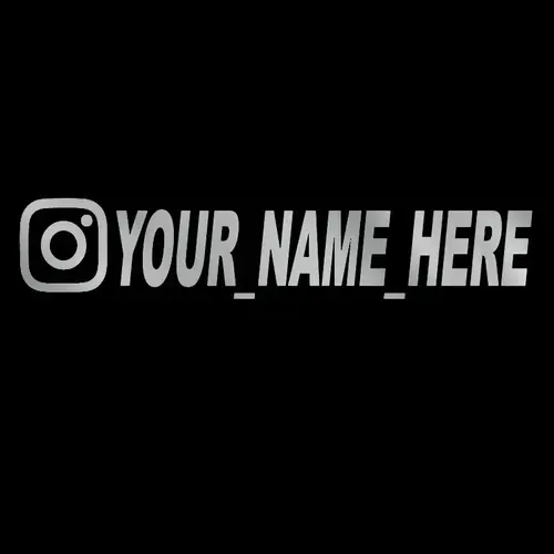 User Name Custom Personalized Instagram Vinyl Decals Motorcycle for Instagram FACEBOOK Customization Needs Remarks Car Sticker - Image 5