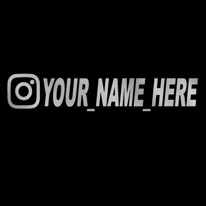 User Name Custom Personalized Instagram Vinyl Decals Motorcycle for Instagram FACEBOOK Customization Needs Remarks Car Sticker - Image 5
