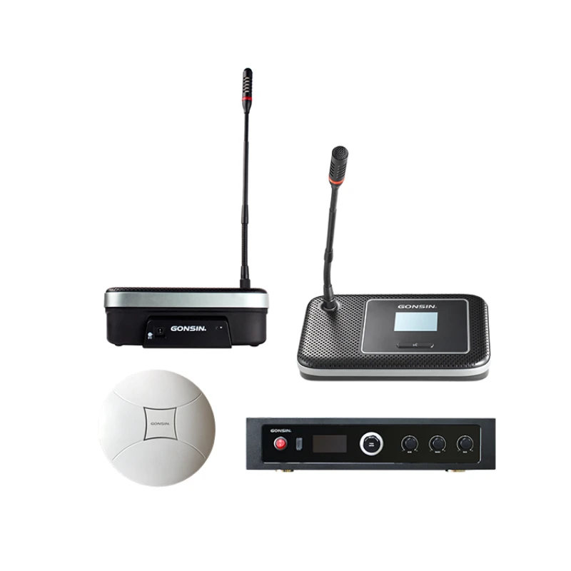 Equipo Di Sistema Audio Per Conferenze Inalambrico, Unidad De Presidente Y Microfono )Ado With Control Central