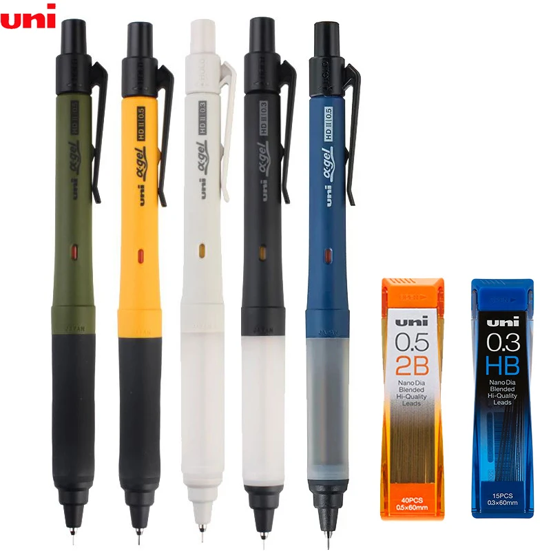 Uni A-Gel Switch Mechanical Pencil Hold & Kuru Toga Automatic Dual-Mode Rotating Anti-fatigue lapiseira papeterie for drawing 2