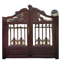 Aluminum Fence Gate, Villa Garden Entrance, Automatic Outer Door, Customized Size, Wear-resistant, Rust Proof and Waterproof 1