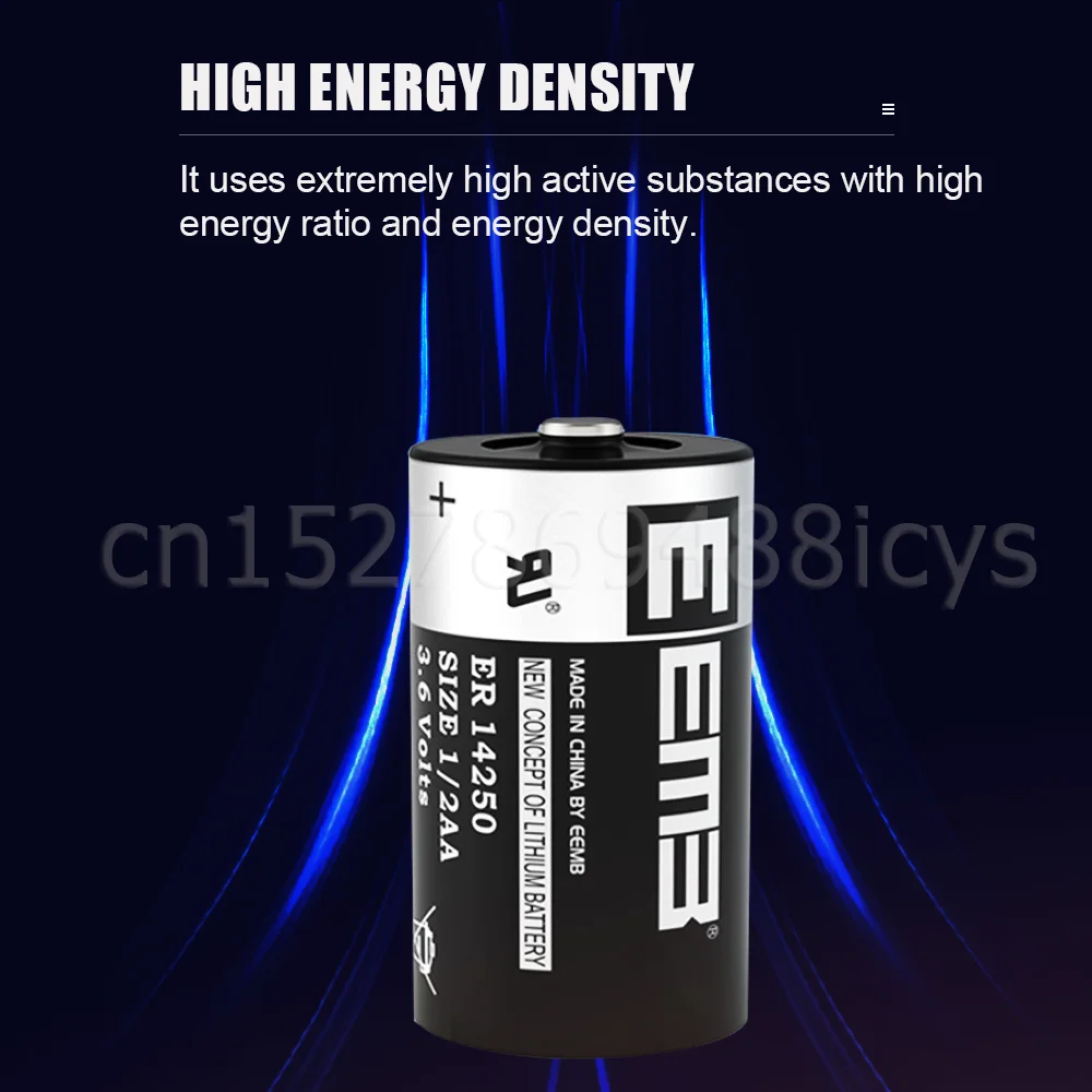 2PCS ER14250 14250 1/2 AA Battery 1200mAh 3.6V Non-rechargeable Lithium Battery For ETC PLC CNC Machine Tool Gas Water Meter lithium battery disposable battery