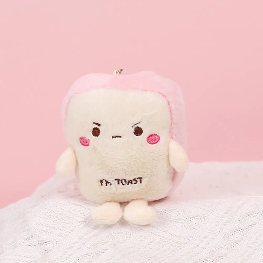 

Мягкая игрушка хлеб, милая мультяшная тостов, плюшевая игрушка, брелок, подвеска, украшение для рюкзака, набивная кукла хлеб с бусинами для дня рождения