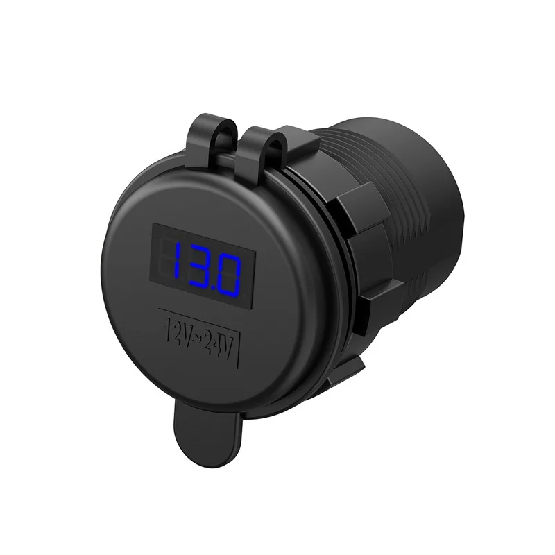 Waterproof Car USB Charger Cigarette Lighter Power Outlet 12V/24V Dual Port LED Voltmeter for Ipad Iphone Phone Motorcycle boat