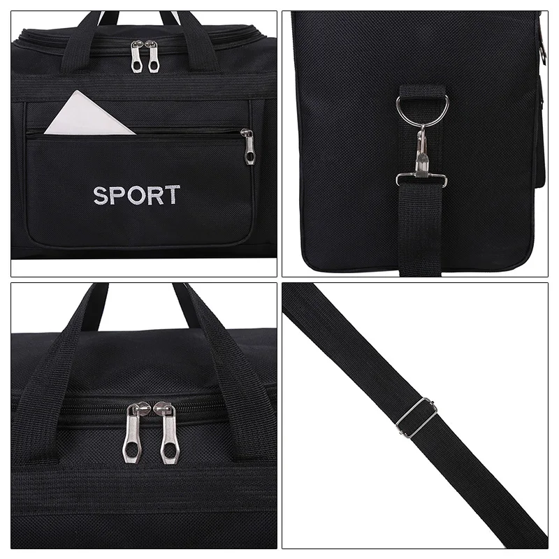 Travel Bag Sport Foldable Large Capacity Shoulder Crossbody Business Portable Duffel Bags Men Women Fitness Gym Handbag Y38A