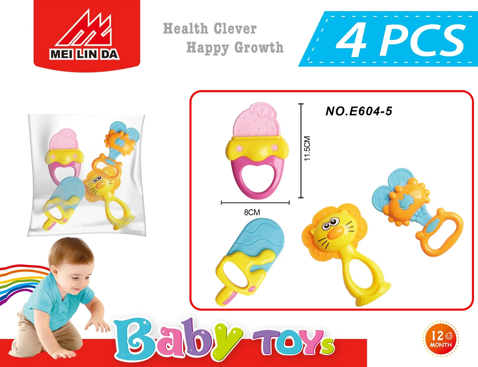 

Baby Toys for Toddlers 0 12 Months Infant Bed Rattle Bell Soft Teether Plastic Ball Activity Game Juguetes Bebe Boys Girls Gift