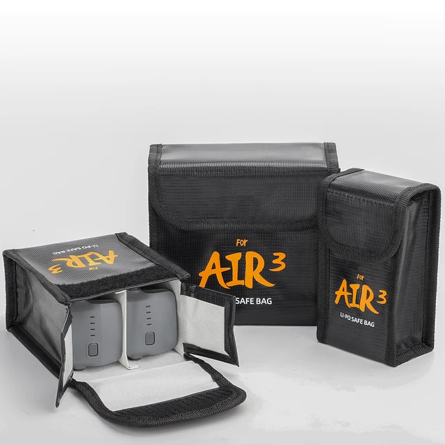 Black Fireproof Battery Protective Storage Bag LiPo Safe Box For