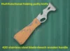 420 Stainless Steel Multifunctional Folding Paint Putty Scraper Tool Caulk Removal Painting Cleaning Tool 1
