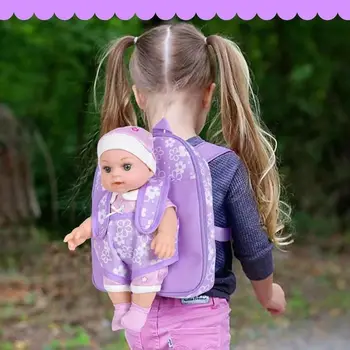 Zaino alla Moda da 12 Pollici, Borsa con Accessorio Floreale, Zaino Portatile di Grande Capacità e Comfort