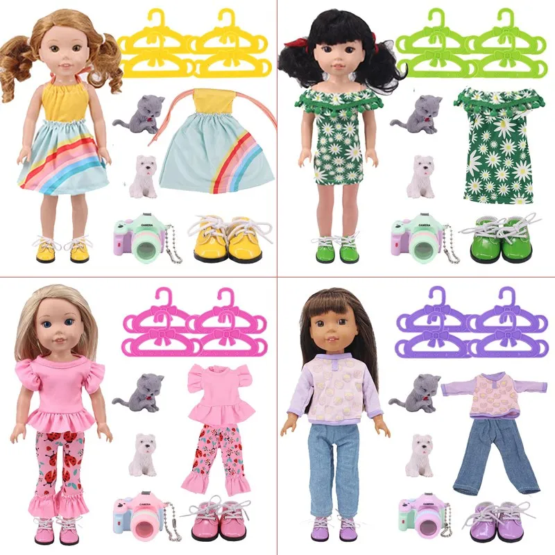 

1 Set Of 14.5-Inch Doll Clothes Accessories Shoes, Suitbale For 32-34Cm Paola Reina Doll Accessories Girl's Toy Gifts Doll Set