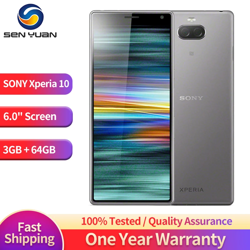 iphone 11 refurbished Sony Xperia 10 I3113 I4113 4G LTE Mobile Phone 6.0'' XA3 3GB RAM 64GB ROM 13MP+5MP Camera CellPhone Octa Core Android SmartPhone iphone se refurbished