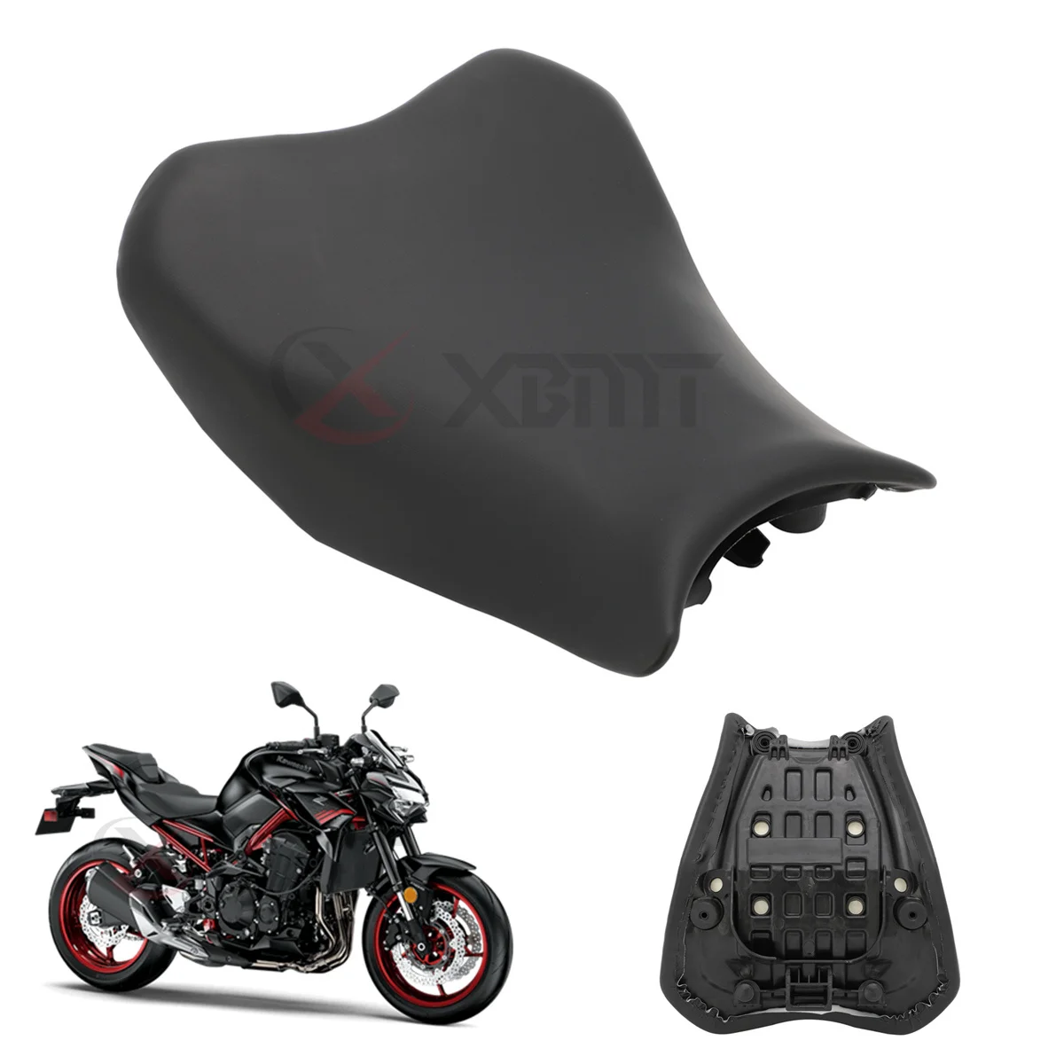 

Черное переднее сиденье водителя мотоцикла для Kawasaki Z900 2017 2018 2019 2020 2021 2022 2023