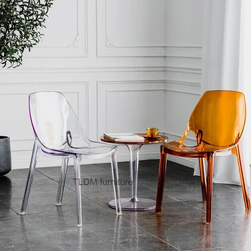 Sedia Da Soggiorno Trasparente Nordica Design Di Lusso Sedia Da Soggiorno Personale Moderna Sedia Mobili Da Camera Mq50Kt