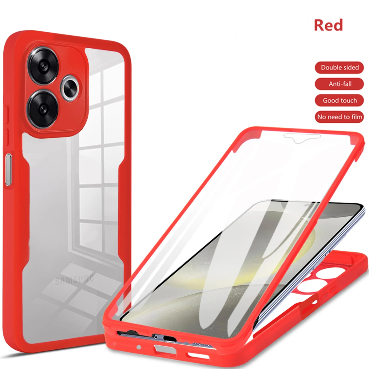 Enhanced Full Body Protective Phone Case with 360-Degree Coverage