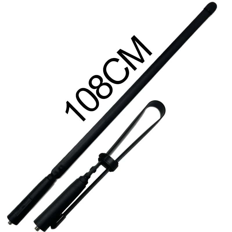 Walkie Talkie Foldable CS Tactical Antenna SMA-Female 108CM Long Range For BAOFENG UV5R 888S UV-82 10R UV16 Pro UV25 5RH K5 PLUS walkie talkie