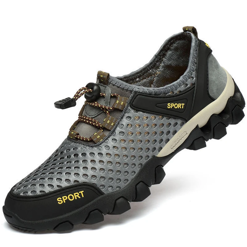 

Summer Men Casual Sandals Breathable Mesh Sneakers Mens Non-Slip Outdoor Hiking Shoes Men Climbing Trekking Shoes Zapatos Hombre