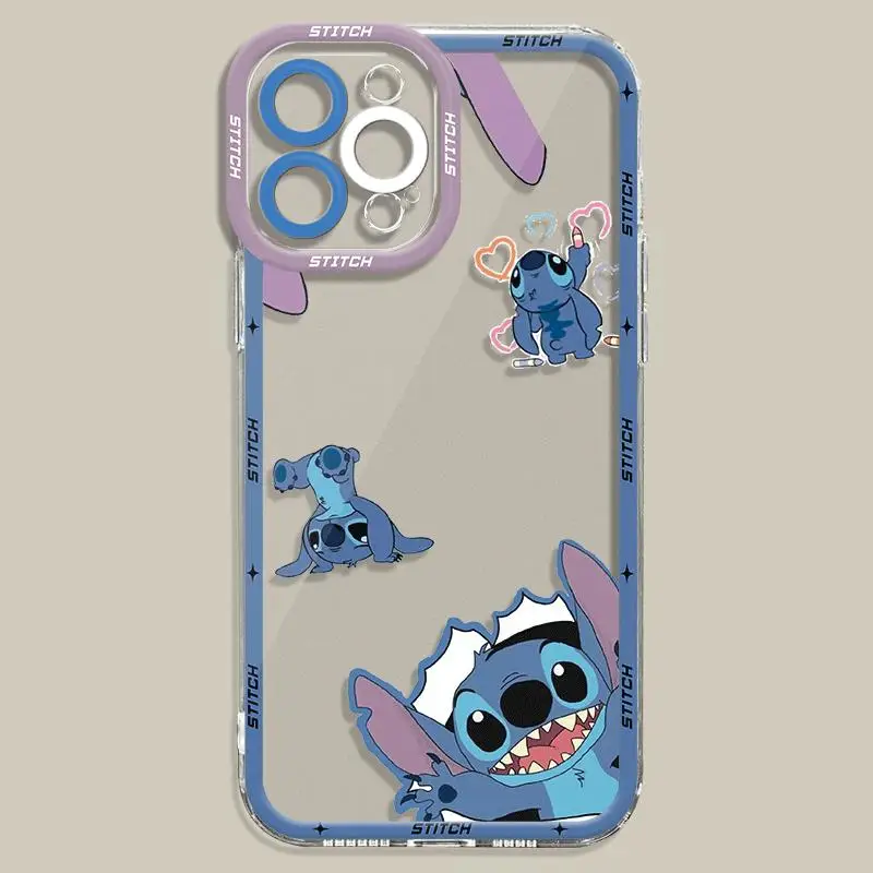 thumbnail image 1 of Disney Stitch Cute Phone Case for Apple iPhone 15 Pro Max 13 14 Plus 12 Mini 11 Pro XR 8 SE 7 6S XS MAX Shockproof Armor Cover, 1 of 5