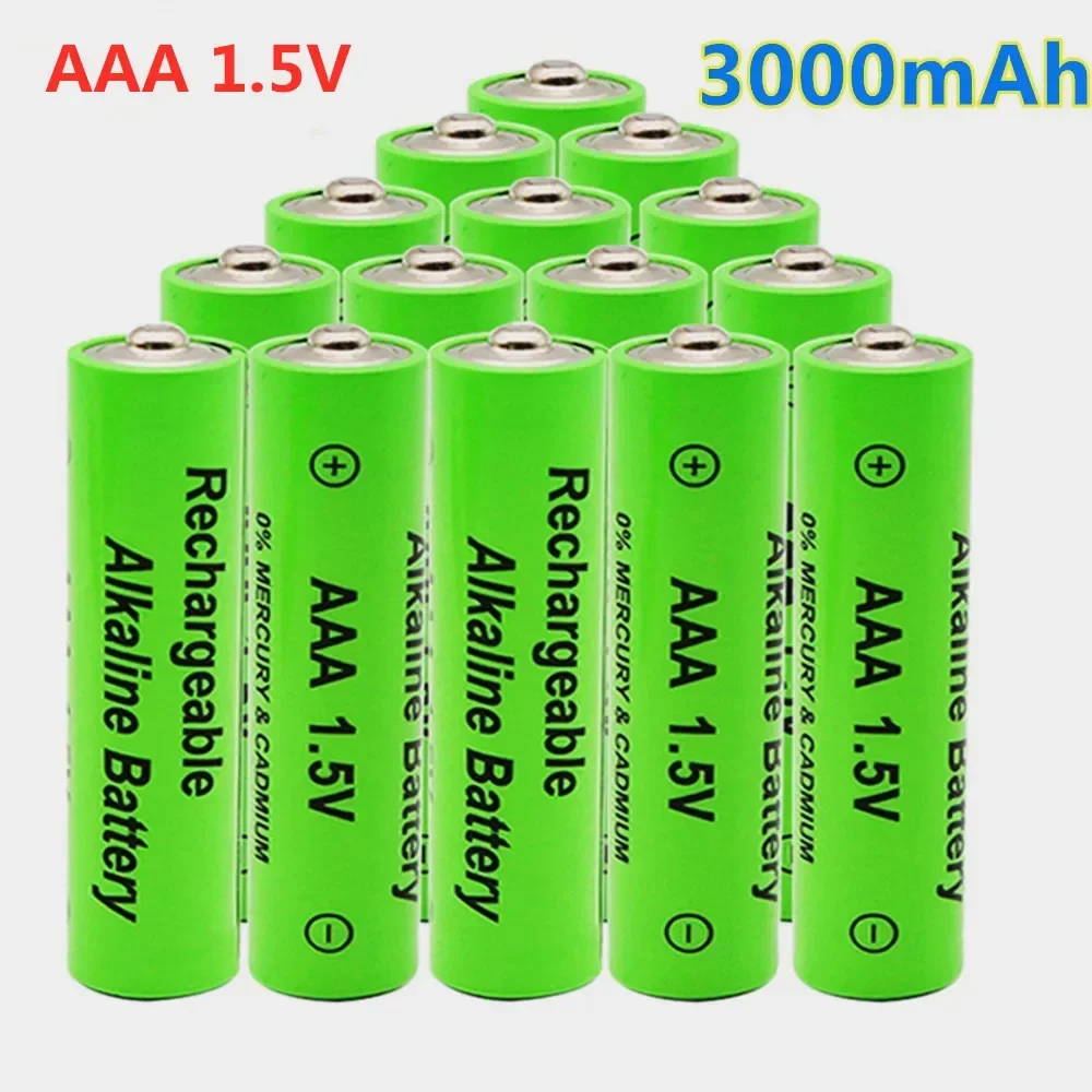 AAA1.5V Battery 3000mAh Rechargeable Battery Lithium Ion 1.5 V AAA Battery for Clocks Mice Computers Toys So on + Free Shipping