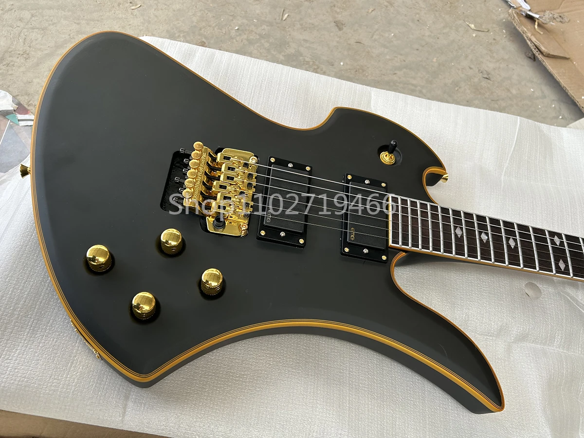 エレキギター マットブラック オリジナルの6弦エレクトリックギター,マットブラック,コールド