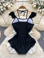 Sexy Spicy Girl ter Small  Sve Color Colion  Knot Waist Cinching  Swimsuit Women Summer P... - Image 4