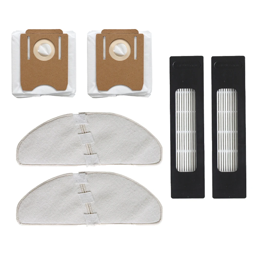

Maintain a clean and living environment with For Midea S8 Spare parts 2pcs Filters 2pcs Mop cloths 2pcs Dust bags
