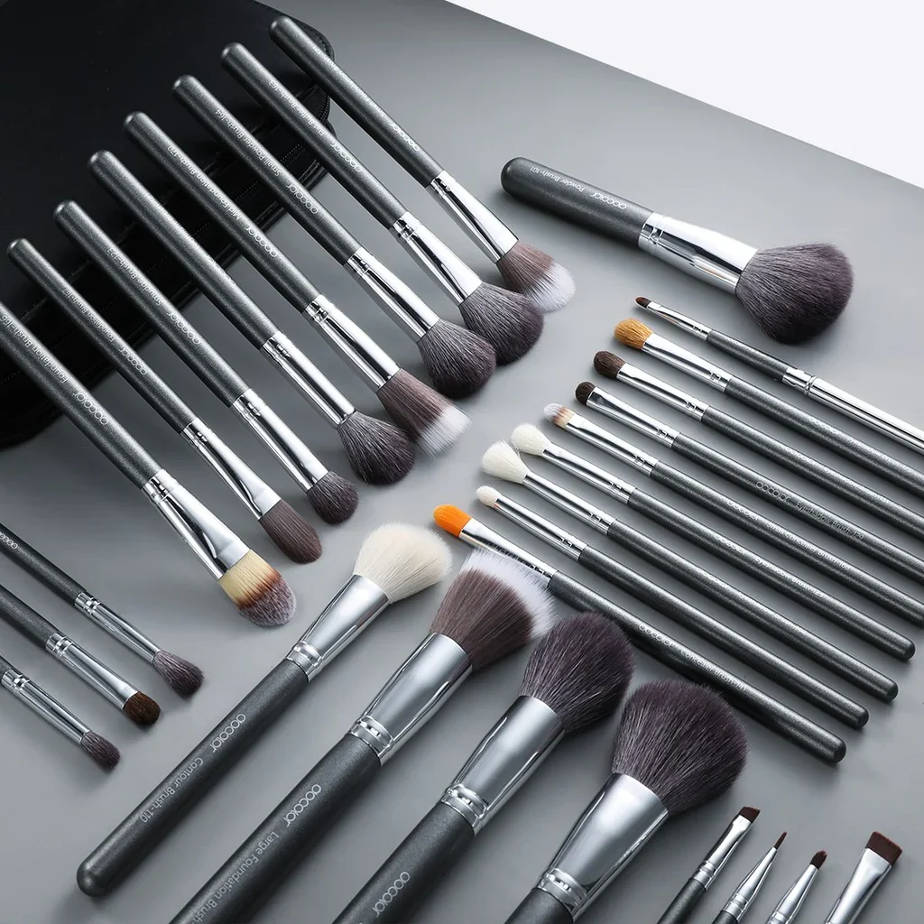 Docolor Makeup Brushes Set 29pcs Professional Natural Goat Hair Foundation Powder Eyeshadow Blushes Cosmetic Brushes With Bag 6