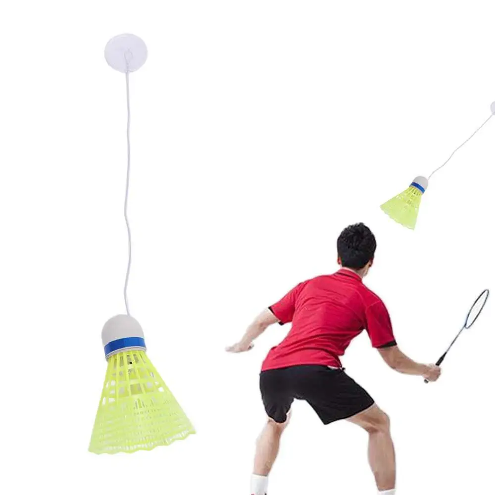 

1 Set Rebound Traininer Badminton Accompanying Practice Spin Self Training Badminton Balance Line Traceless Hook