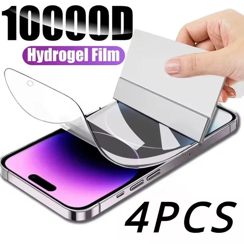 Premium 4-Pack Hydrogel Screen Protector Film