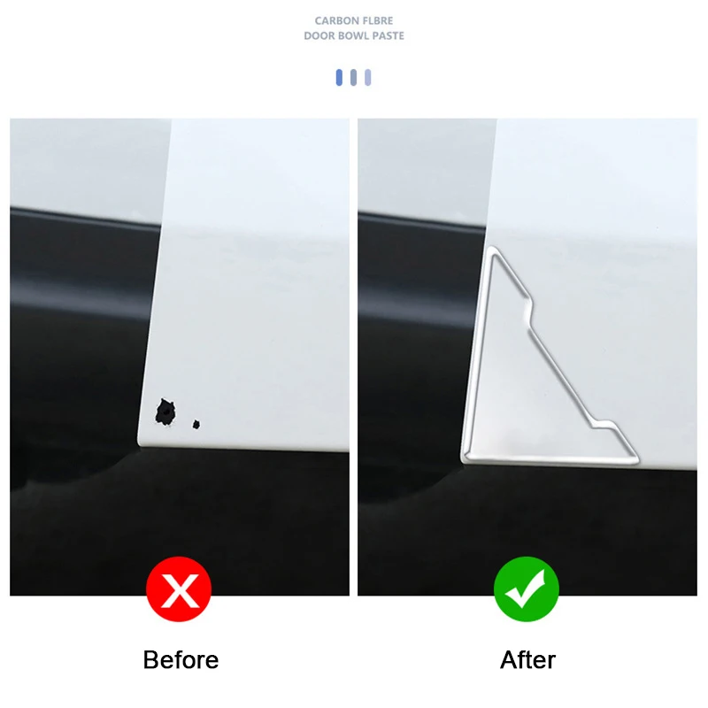 Set of 4 Car Door Corner Protection Covers - Durable Anti-Collision Strips