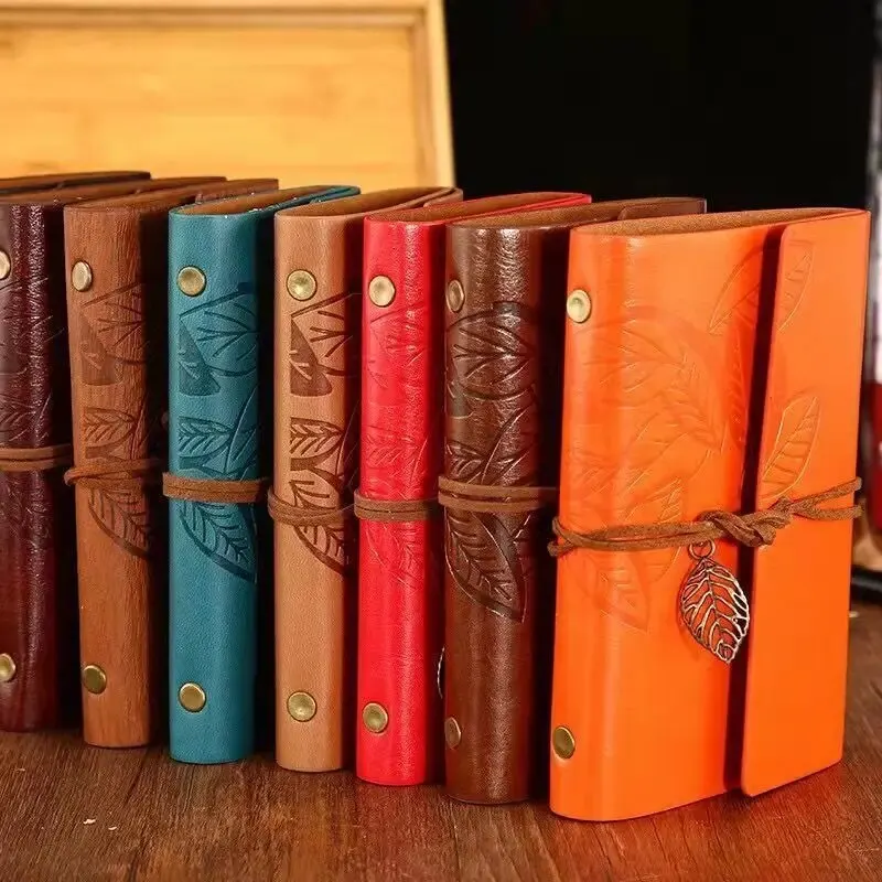 1pcs Retro Notebook Leather Travellers Daily Loose Leaf Binder Kraft Paper