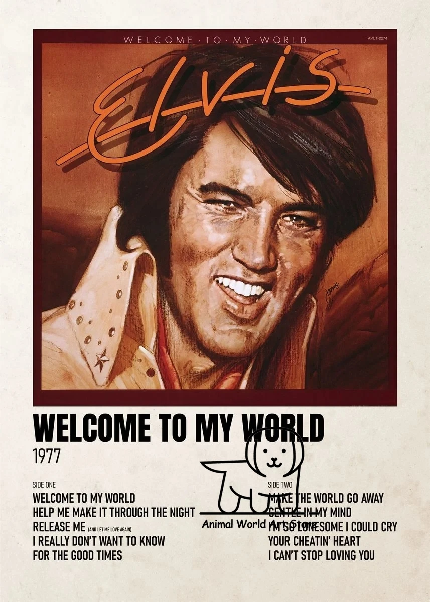 thumbnail image 1 of Pósteres e impresiones de álbumes de música del famoso cantante E-Elvis P-Presley, pintura en lienzo, arte de pared, imagen para sala de estar, decoración del hogar, regalo, 1 of 5