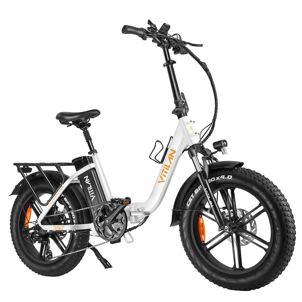 Vitilan U7 2.0 Foldable Electric Bike 20*4.0 inch Fat Tire 750W Motor E-Bike 48V 20Ah Removable Lithium Battery 28mph Max Speed