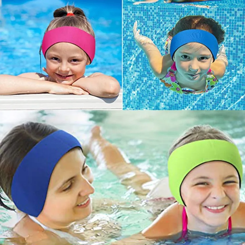 1PC Earmuffs For Children And Adults Swimming Headband Diving Material Bathing Splash Swimming Headband Swim Earmuffs Earband 4