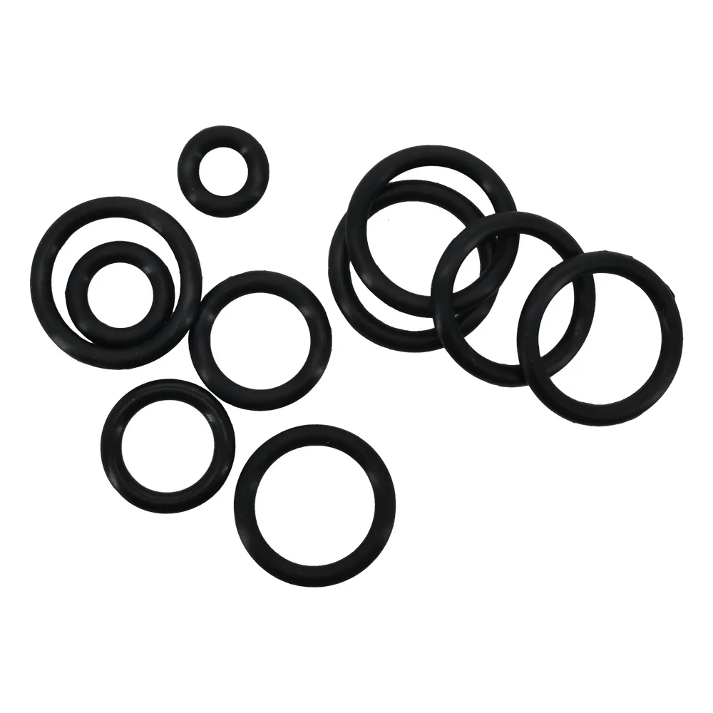 O Ring Seal Set Black Rubber Silicone NBR High Pressure Repair Oil Resist