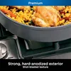 Premium 8-Piece Cookware Set with Glass Lids, Hard-Anodized, Nonstick, Durable & Oven Safe to 500°F, Slate Grey 6